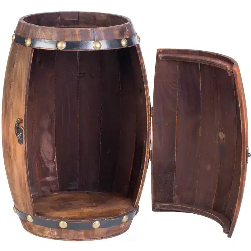 Portabottiglie da vino in legno a forma di botte